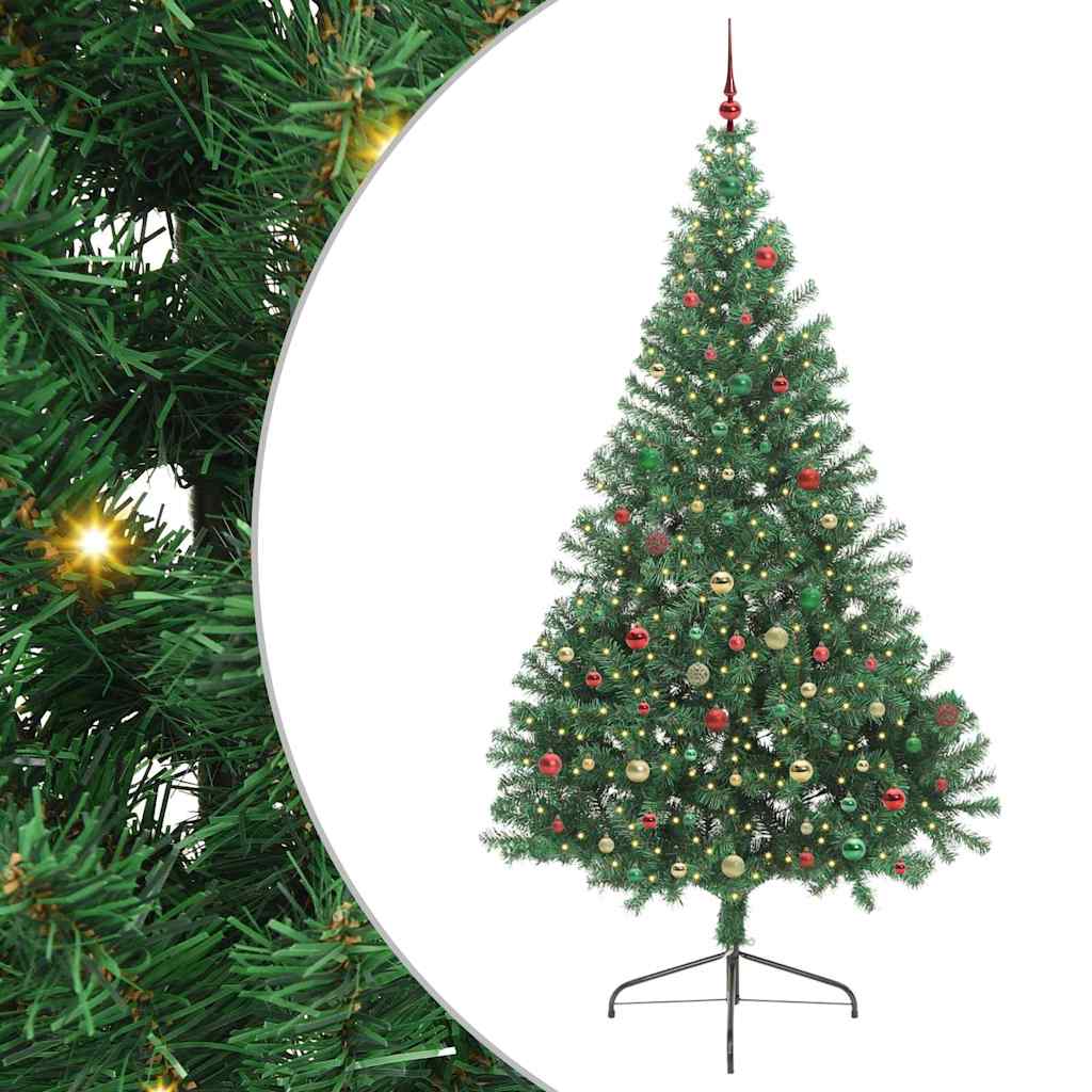Albero di Natale artificiale con luci integrate Verde 240 cm 3397045