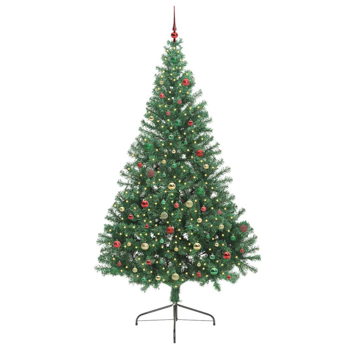 Albero di Natale artificiale con luci integrate Verde 240 cm 3397045