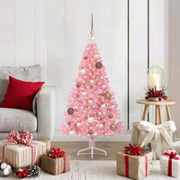 Albero di Natale artificiale con luci integrate Rosa 120 cm PVC 3397048