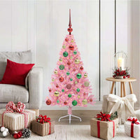 Albero di Natale artificiale con luci integrate Rosa 120 cm PVC 3397058