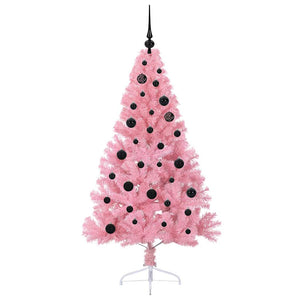 Albero di Natale artificiale con luci integrate Rosa 150 cm PVC 3397064