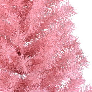 Albero di Natale artificiale con luci integrate Rosa 180 cm PVC 3397072