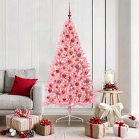 Albero di Natale artificiale con luci integrate Rosa 180 cm PVC 3397076