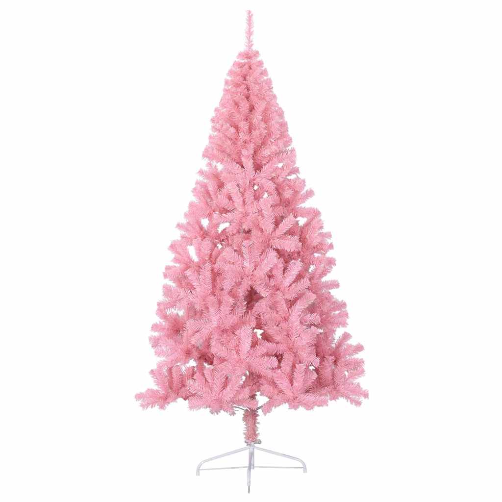 Albero di Natale artificiale con luci integrate Rosa 180 cm PVC 3397078