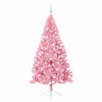 Albero di Natale artificiale con luci integrate Rosa 180 cm PVC 3397079