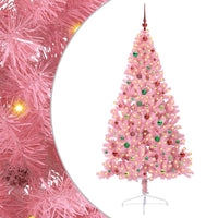 Albero di Natale artificiale con luci integrate Rosa 180 cm PVC 3397084