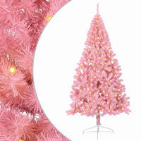 Albero di Natale artificiale con luci integrate Rosa 210 cm PVC 3397085