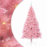Albero di Natale artificiale con luci integrate Rosa 210 cm PVC 3397092