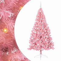 Albero di Natale artificiale con luci integrate Rosa 210 cm PVC 3397094