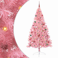 Albero di Natale artificiale con luci integrate Rosa 210 cm PVC 3397097