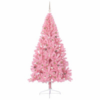 Albero di Natale artificiale con luci integrate Rosa 240 cm PVC 3397100