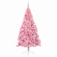 Albero di Natale con luci a corde decorative Rosa 240 cm PVC 3397101