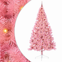 Albero di Natale artificiale con luci integrate Rosa 240 cm PVC 3397102