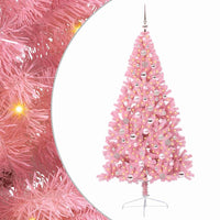 Albero di Natale artificiale con luci integrate Rosa 240 cm PVC 3397104
