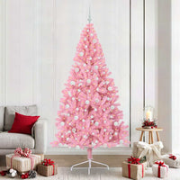 Albero di Natale artificiale con luci integrate Rosa 240 cm PVC 3397105