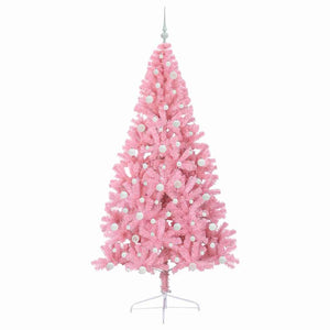 Albero di Natale artificiale con luci integrate Rosa 240 cm PVC 3397105