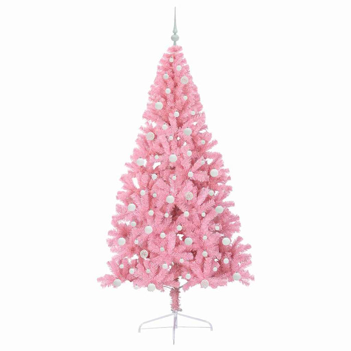 Albero di Natale artificiale con luci integrate Rosa 240 cm PVC 3397105