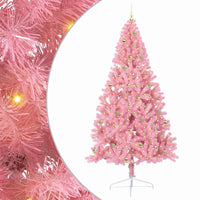 Albero di Natale artificiale con luci integrate Rosa 240 cm PVC 3397106
