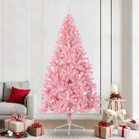 Albero di Natale artificiale con luci integrate Rosa 240 cm PVC 3397107