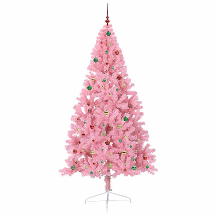 Albero di Natale artificiale con luci integrate Rosa 240 cm PVC 3397110