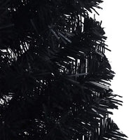 Albero di Natale artificiale con luci integrate Nero 120 cm PVC 3397111