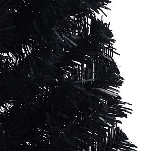 Albero di Natale artificiale con luci integrate Nero 150 cm PVC 3397124