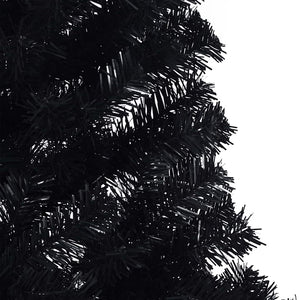 Albero di Natale artificiale con luci integrate Nero 210 cm PVC 3397160