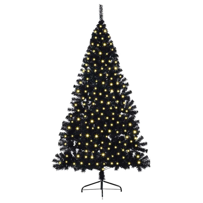Albero di Natale con luci a corde decorative Nero 240 cm 3397163