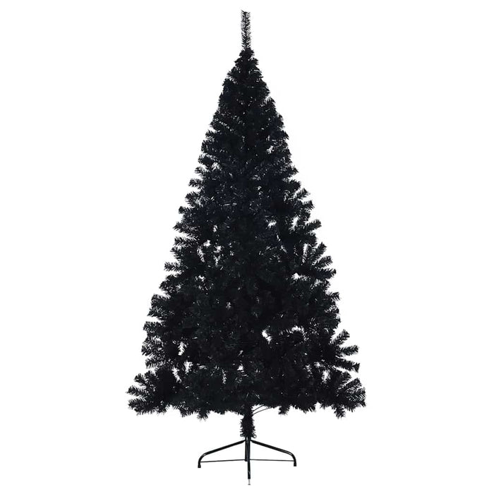 Albero di Natale con luci a corde decorative Nero 240 cm PVC 3397166