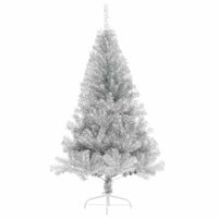 Albero di Natale artificiale preilluminato Argento 120 cm PET 3397182