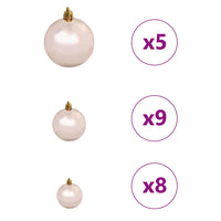 Albero di Natale artificiale con luci integrate Argento 150 cm 3397191