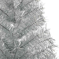 Albero di Natale artificiale con luci integrate Argento 180 cm 3397210