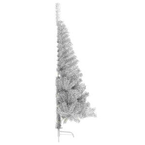Albero di Natale artificiale con luci integrate Argento 180 cm 3397213
