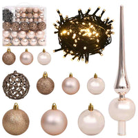 Albero di Natale artificiale con luci integrate Argento 210 cm 3397217