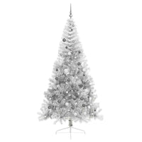 Albero di Natale con luci a corde decorative Argento 240 cm 3397231