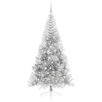 Albero di Natale artificiale con luci integrate Argento 240 cm 3397235