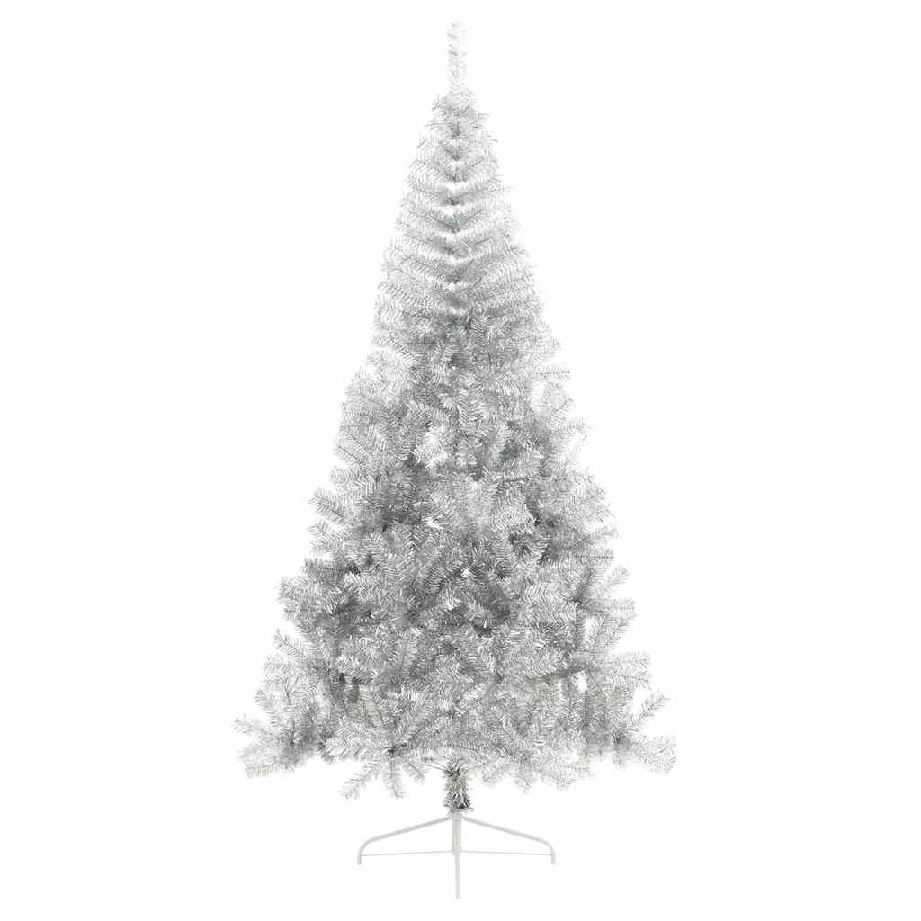Albero di Natale artificiale con luci integrate Argento 240 cm 3397239