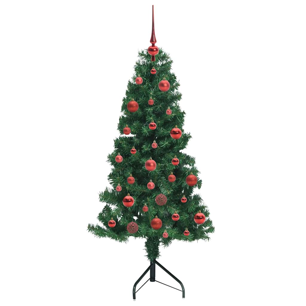Albero di Natale Artificiale Angolare con 150 LED Verde 150 cm 3397250