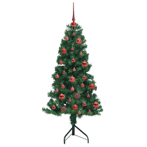 Albero di Natale Artificiale Angolare con 150 LED Verde 150 cm 3397250