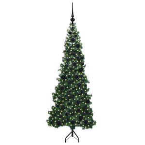 Albero di Natale Artificiale Angolare con 300 LED Verde 180 cm 3397264