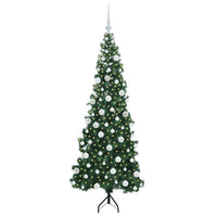 Albero di Natale Artificiale Angolare con 300 LED Verde 180 cm 3397266