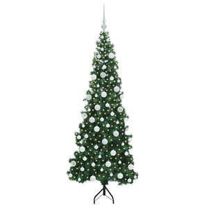 Albero di Natale Artificiale Angolare con 300 LED Verde 180 cm 3397266