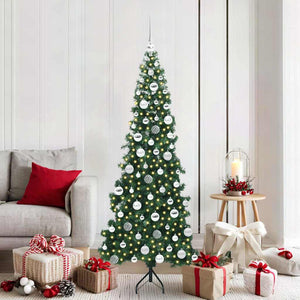 Albero di Natale Artificiale Angolare con 300 LED Verde 180 cm 3397268