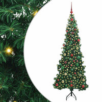 Albero di Natale Artificiale Angolare con 300 LED Verde 180 cm 3397271