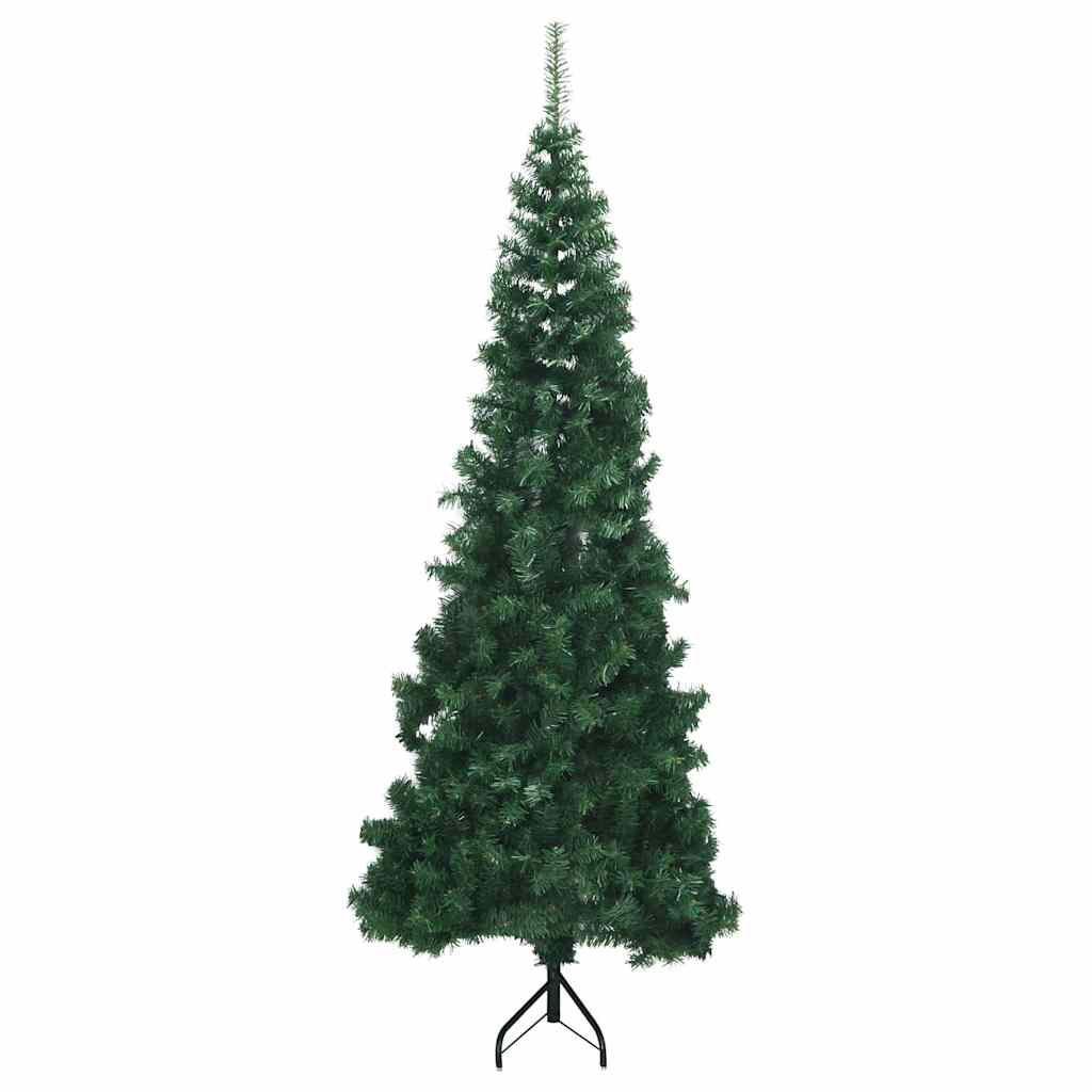Albero di Natale Artificiale Angolare con 300 LED Verde 210 cm 3397279