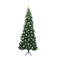 Albero di Natale Artificiale Angolare con 300 LED Verde 210 cm 3397280