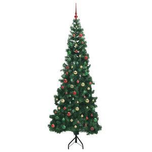 Albero di Natale Artificiale Angolare con 300 LED Verde 210 cm 3397284