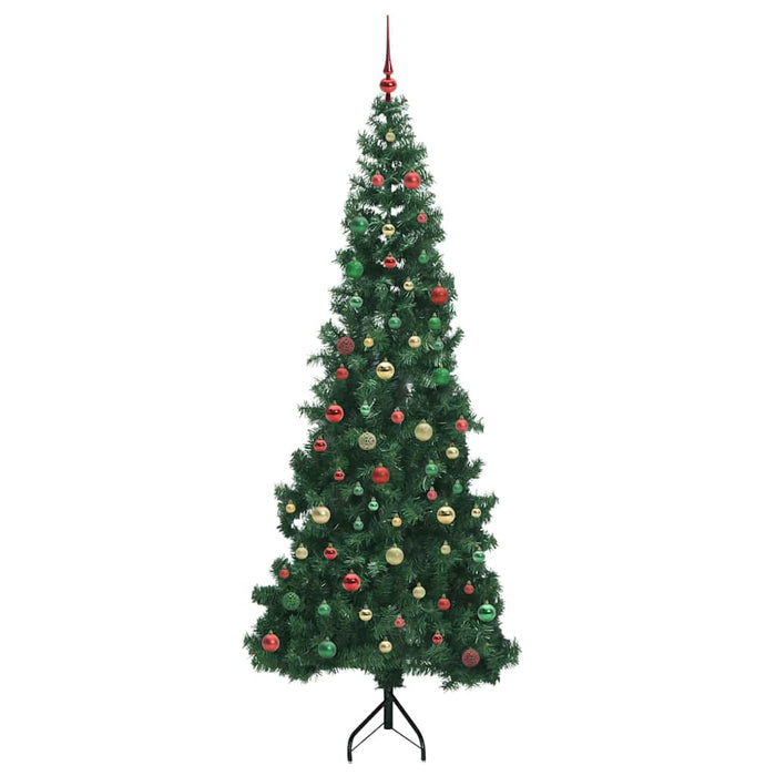 Albero di Natale Artificiale Angolare con 300 LED Verde 210 cm 3397284