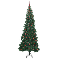 Albero di Natale Artificiale Angolare con 300 LED Verde 240 cm 3397289