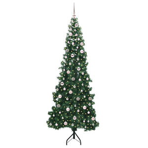 Albero di Natale Artificiale Angolare con 300 LED Verde 240 cm 3397291